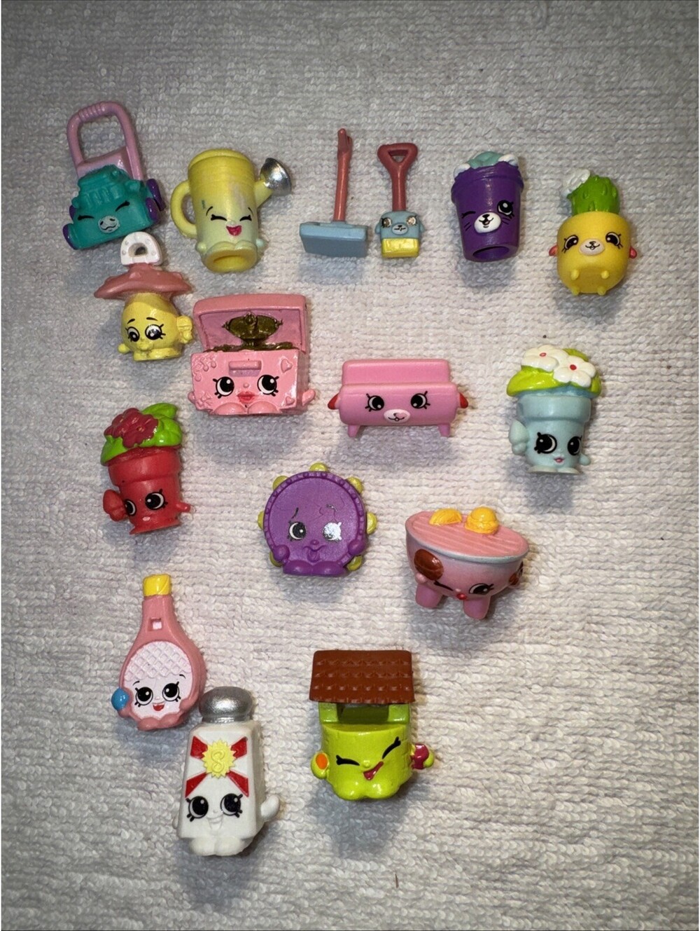 Shopkins Mixed Lot 15 Household Garden Grocery Figures